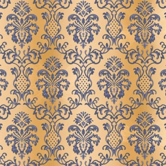 A.S Création Hermitage 10 Papier peint baroque - Bleu, Brun 