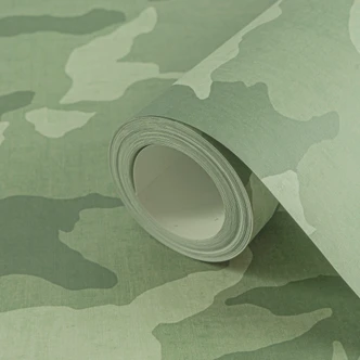 Camouflage wallpaper in shades of green - modern camouflage wallpaper 