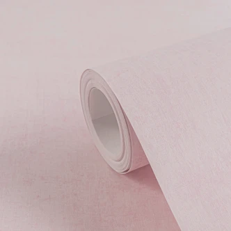 Unitapete Kinderzimmer Rosa Mädchen - Einfarbige Tapete sanft matt  