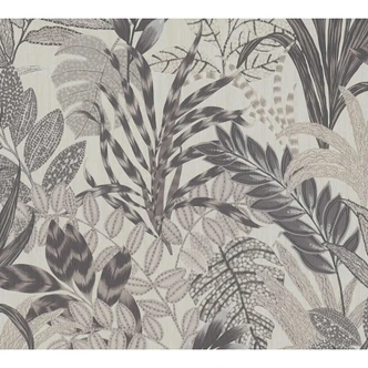 Livingwalls Vliestapete Metropolitan Stories Dschungeltapete Nala Cape Town grau, weiß 