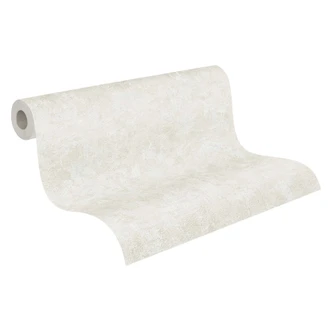 Uni Tapete Used Look - Vliestapete PVC-Frei von A.S. Création Grau Beige 386395 