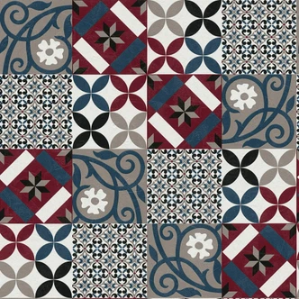 A.S. Création New Life Papier peint effet carrelage , Noir, Rouge A.S. Création New Life Papier peint effet carrelage , Noir, Rouge