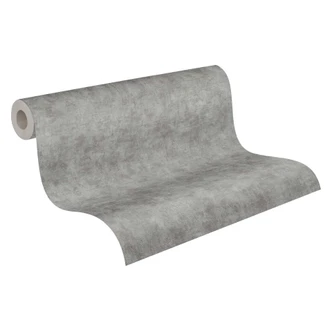 Papier peint uni gris - papier peint intissé cuisine - papier peint salon bureau 