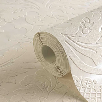 Livingwalls tapet Flock 4 inhvid, signalhvid 