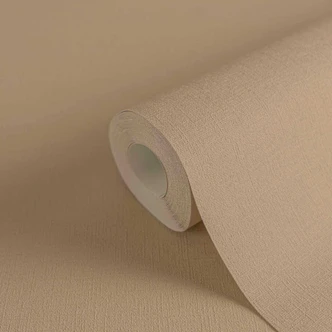 A.S. Creation beige ensfarvet non-woven tapet, moderne, let struktureret mat 