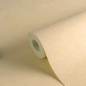 Piaskowo-beżowa tapeta z teksturą lnu do odklejania i przyklejania - uspokajająca tapeta z włókniny 