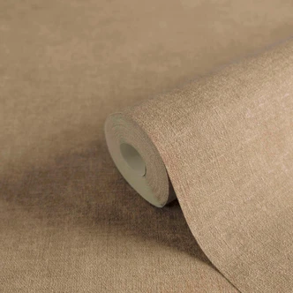 Teksturowana tapeta juta do odklejania i przyklejania Naturalny brąz - tapeta flizelinowa Cosy 