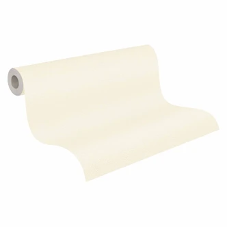 Non-woven wallpaper white solid colour - plain wallpaper for bedroom, living room 