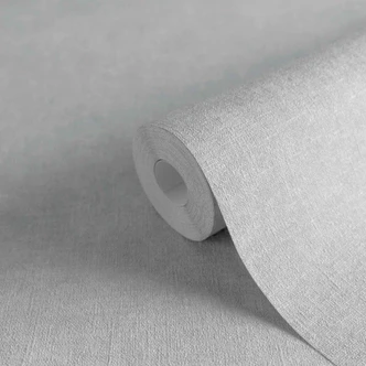 Papier peint à texture aspect lin gris clair - papier peint intissé élégant 