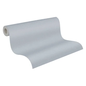 Papel pintado simple con aspecto de lino gris claro - Papel pintado no tejido texturado - liso y moderno 