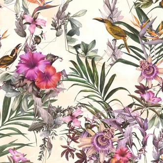 A.S. Création Blumentapete Dream Flowery Vliestapete floral grün, beige, rosa, lila 