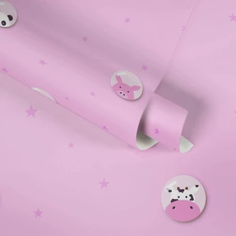 A.S. Création Kinderzimmertapete Little Love Vliestapete mit Sternen rosa, weiß, gelb, schwarzarz 