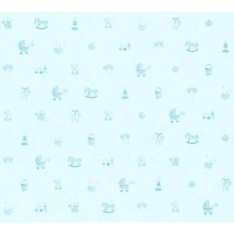 A.S. Création Little Stars Papier peint enfant - Bleu 