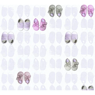 A.S. Création Little Stars Papier peint enfant - Rosé, Blanc 