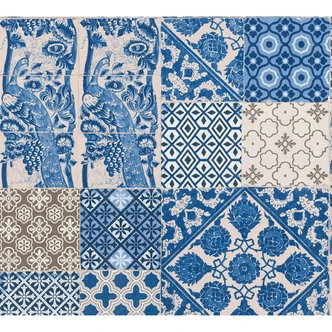 Carta da parati Metropolitan Stories - Anke & Daan Amsterdam piastrelle Carta da parati Metropolitan Stories - Anke & Daan Amsterdam piastrelle