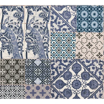 Carta da parati Metropolitan Stories - Anke & Daan Amsterdam piastrelle Carta da parati Metropolitan Stories - Anke & Daan Amsterdam piastrelle