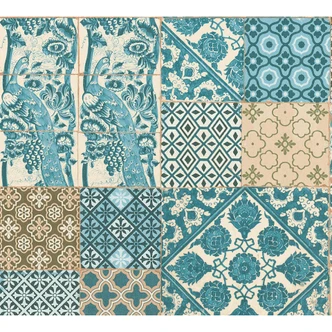 Carta da parati Metropolitan Stories - Anke & Daan Amsterdam piastrelle Carta da parati Metropolitan Stories - Anke & Daan Amsterdam piastrelle