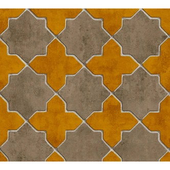 Carta da parati New Walls - Piastrelle 2 ocra Carta da parati New Walls - Piastrelle 2 ocra