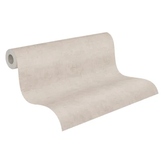 Non-woven tapetgrafik - fint randigt mönster i grå och naturfärgad ton Non-woven tapetgrafik - fint randigt mönster i grå och naturfärgad ton