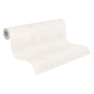 Papier peint intissé Retro - structure lin dans les tons gris & naturels 