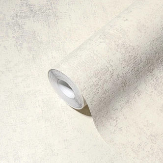 A.S. Création Vliesbehang The BOS - Battle of Style Structuurbehang Crème, Wit 