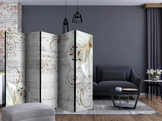 Paravent, Raumteiler freistehend, Trennwand -  Bonne Nouvelle , 5-teilig - 225x172 cm 