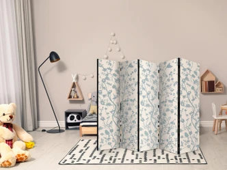 Paravent, Raumteiler freistehend, Trennwand - Spring commotion II, 5-teilig - einseitig bedruckt - 225x172 cm 