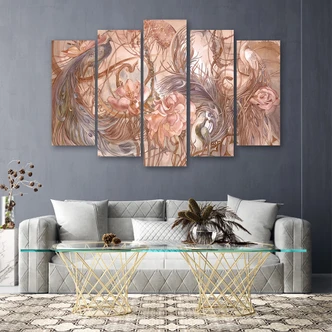 Leinwandbild 5 teilig, Zauberpfote 