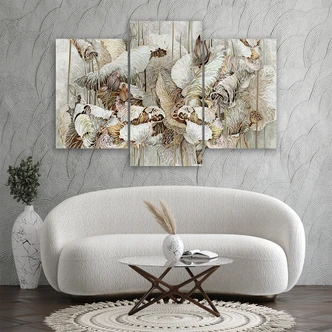 Leinwandbild 3 teilig, Saint Lotos Blumen 