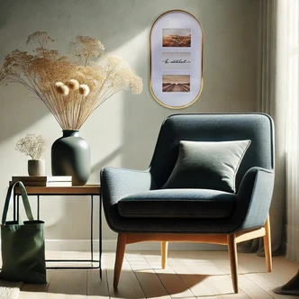 Bilderrahmen Gold abgerundet - für 3 Fotos - 25,4 x 48,3 cm 