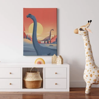 Brun dukbild - Brachiosaurus Brun dukbild - Brachiosaurus