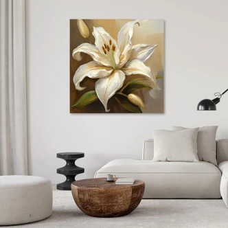 Leinwandbild Lilien 3D 