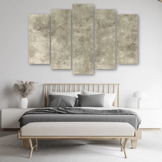 Leinwandbild 5 teilig, Steinwand 