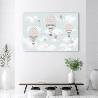 Leinwandbild, Bunte Ballon Tiere Kinder 