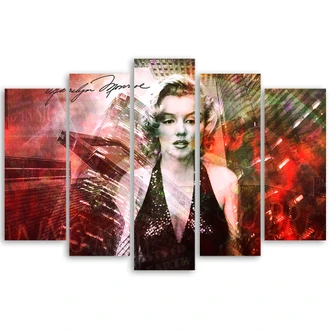 Leinwandbild 5 teilig, Marilyn Monroe 
