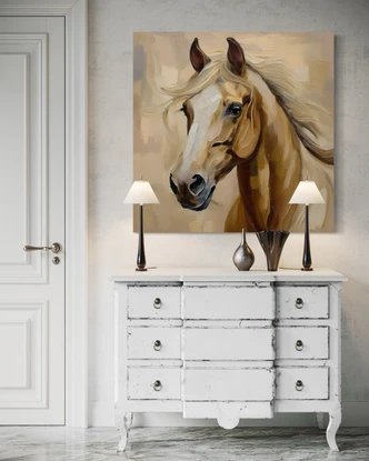 Leinwandbild Gemalte Tiere Pferd Leinwandbild Gemalte Tiere Pferd