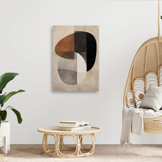 Canvas Schilderij, Abstracte vormen 
