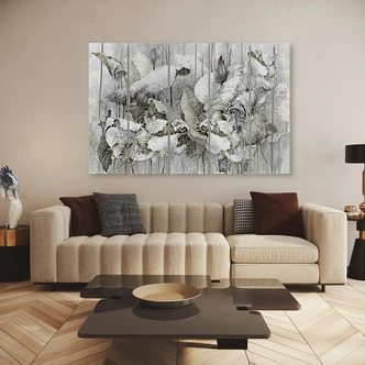 Leinwandbild 5 teilig, Saint Lotos Blumen 