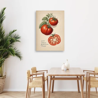 Leinwandbild Obst Weinlese Tomate 