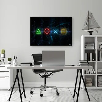 Leinwandbild, Für Gamers Spielkonsole Controller 
