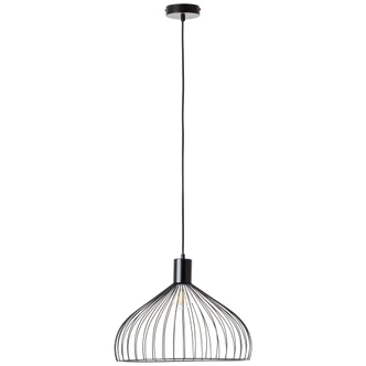 Pendelleuchte Bruno, schwarz, 135,5 x 40 cm, Metall Pendelleuchte 