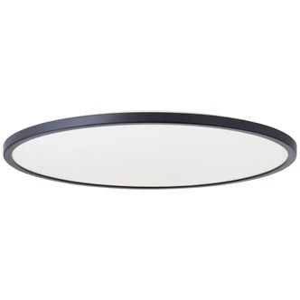 Aufbaupaneel Claire, schwarz, Ø 54,1 cm, Innenleuchte, Neutralweiß 