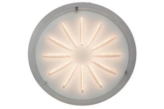 Wand- und Deckenleuchte Dora, metallic, 5,5 x 33 cm, Glas Deckenlampe 