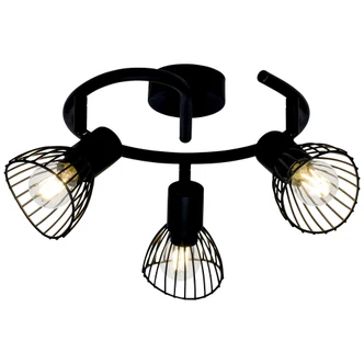 Spotspirale Flora, schwarz, 16,5 x 42 cm, Metall Strahler Spotspirale Flora, schwarz, 16,5 x 42 cm, Metall Strahler