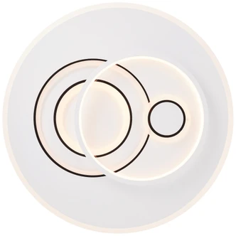 Deckenleuchte Haily, weiß, 49,5 x 6 cm, LED-Deckenleuchte, dimmbar 