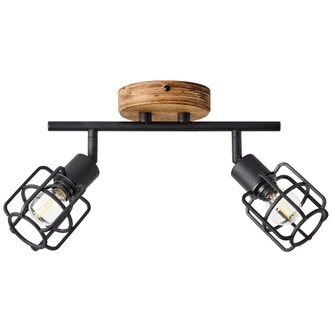 Spotrohr Inga, braun, 21 x 33 cm, Metall Industrielle Deckenleuchte Spotrohr Inga, braun, 21 x 33 cm, Metall Industrielle Deckenleuchte