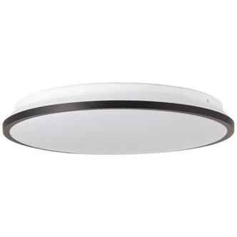 LED-Deckenleuchte Iva, schwarz, ⌀39,5 cm, Deckenlampe mit LED, dimmbar 