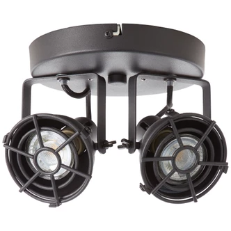 Spotrondell Josefine, Schwarz, ⌀20 cm, Metall Deckenspots, dimmbar Spotrondell Josefine, Schwarz, ⌀20 cm, Metall Deckenspots, dimmbar