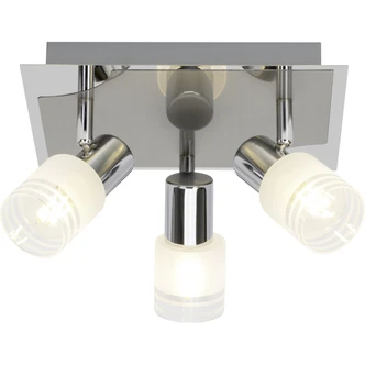 Spotrondell Lana, metallic, 4, 14,5 x 30,5 cm, Glas Strahler Spotrondell Lana, metallic, 4, 14,5 x 30,5 cm, Glas Strahler