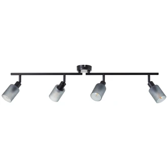 Spotrohr Leander, grau, 18 x 86 cm, Glas Lampe Spotrohr Leander, grau, 18 x 86 cm, Glas Lampe